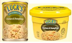 Save 60&#162; on any ONE (1) Luck's® Chicken & Dumplings, any size